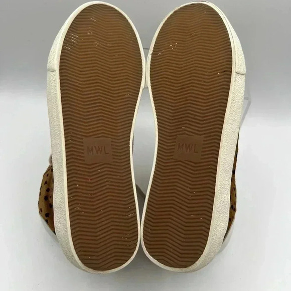 Madewell Unisex Sneakers Womens 8.5M Mens 7M Sidewalk Spot Dot Genuine Calf Hair - Picture 10 of 12